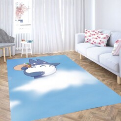 In The Sky My Neighbor Totoro Living Room Modern Carpet Rug