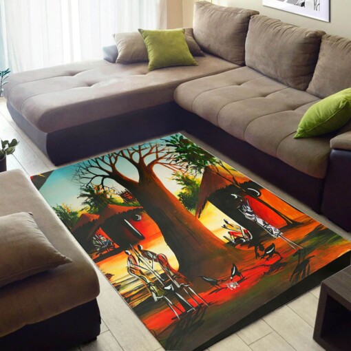 Inspired African American Amazing Afrocentric Art Style Area Room Rug