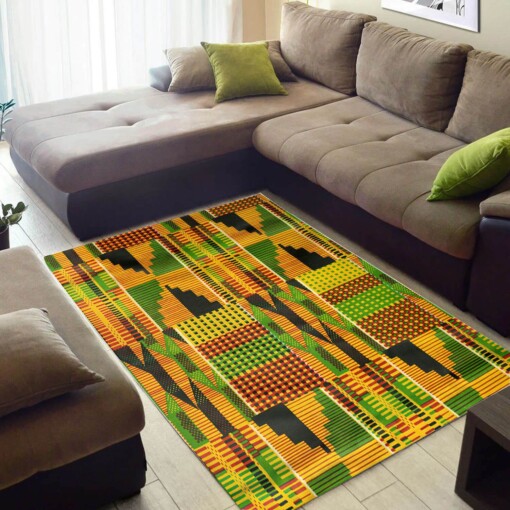 Inspired African American Beautiful Art Afrocentric Pattern Carpet Living Room Rug