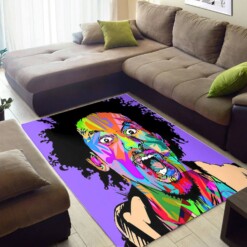 Inspired African Beautiful Melanin Afro Girl Style Area Themed Home Rug