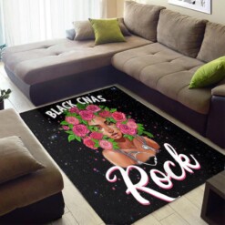 Inspired African Beautiful Style Melanin Afro Girl Rock Carpet Living Room Rug