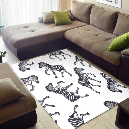 Inspired African Style Attractive Afrocentric Animals Design Floor Carpet Rug