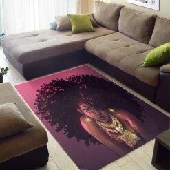 Inspired African Style Beautiful Woman Carpet Living Room Rug