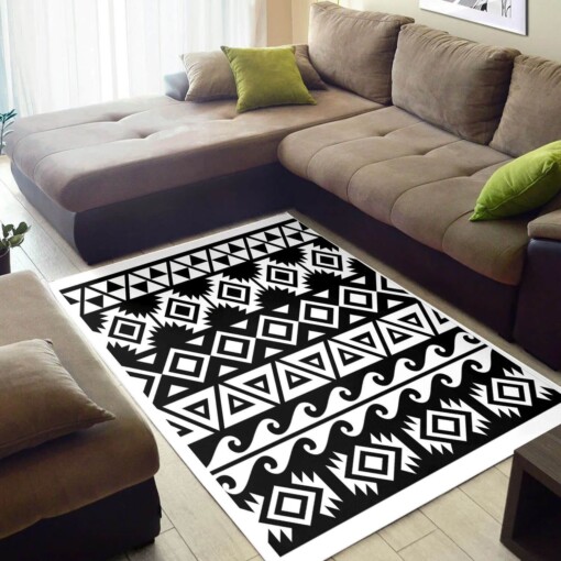 Inspired African Style Vintage Afrocentric Pattern Art Design Floor Carpet Rug