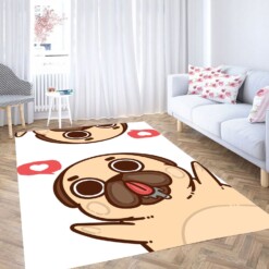 Instagram Love Dog Carpet Rug