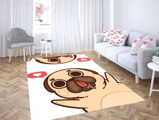 Instagram Love Dog Carpet Rug