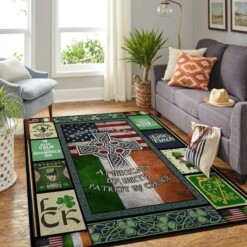 Irish By Blood American By Birth Area Rug