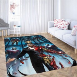 Iron Man Living Room Modern Carpet Rug