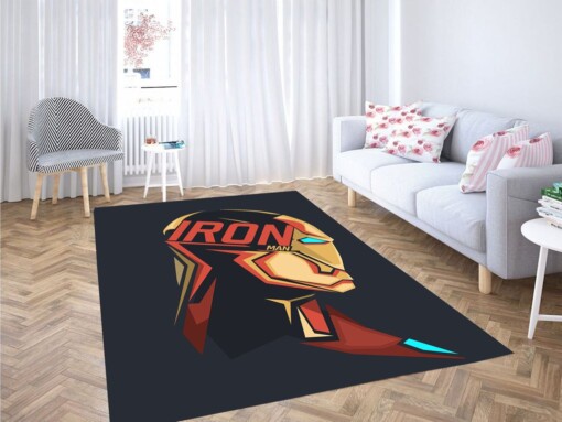 Iron Man Pop Head Living Room Modern Carpet Rug