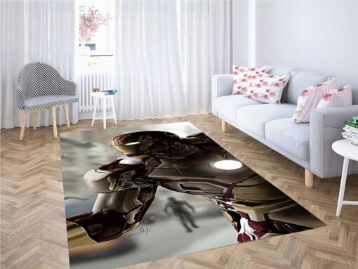 Iron Man Wallpaper Living Room Modern Carpet Rug
