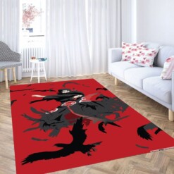 Itachi Uchiha Wallpaper Living Room Modern Carpet Rug