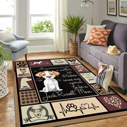 Jack Russell Vq Mom Quilt Mk Carpet Area Rug