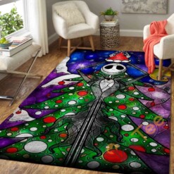 Jack Skellington Christmas Tree Area Rug