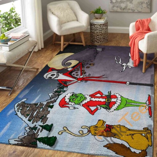 Jack Skellington Grinch Area Rug