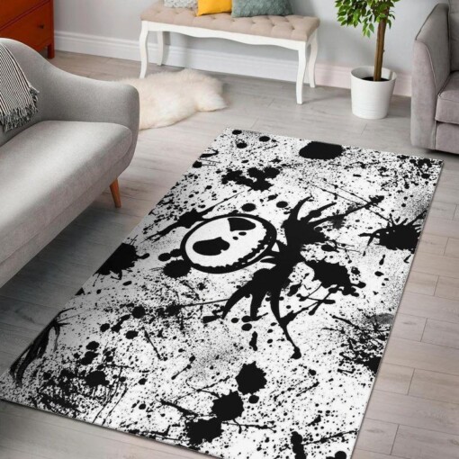 Jack Skellington Splatter Area Rug