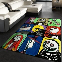 Jack The Skeleton Rug  Custom Size And Printing