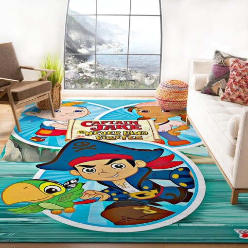 Jake And The Never Land Pirates Rug  Custom Size And Printing