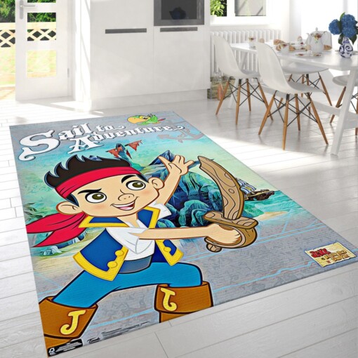 Jake And The Neverland Pirates Rug  Custom Size And Printing