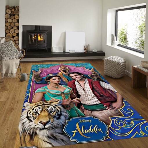 Jasmine And Aladdin Rug  Custom Size And Printing