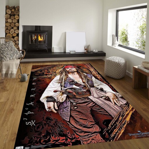 Johnny Depp Rug  Custom Size And Printing