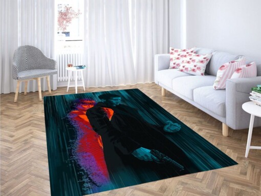 Joi In The Rain Blade Runner Living Room Modern Carpet Rug