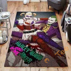 Joker Harley Quinn Area Rug