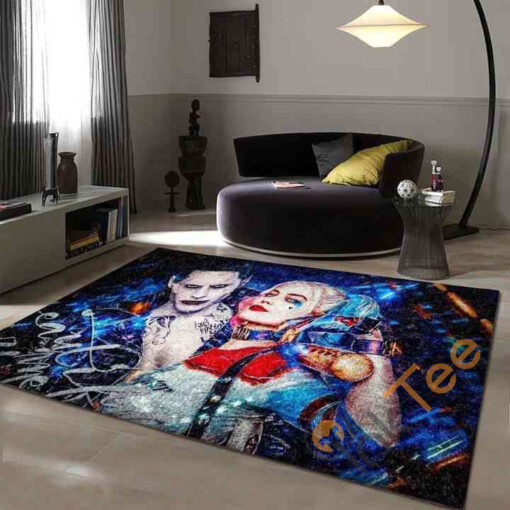 Joker Harley Quinn Area Rug