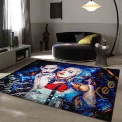 Joker Harley Quinn Area Rug