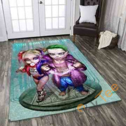 Joker Harley Quinn Area Rug