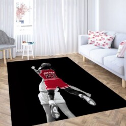 Jordan Player American Basketball Living Room Modern Carpet Rug
