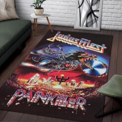 Judas Priest Band Painkiller Area Rug