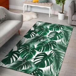 Jungle Palm Leaf Area Rug