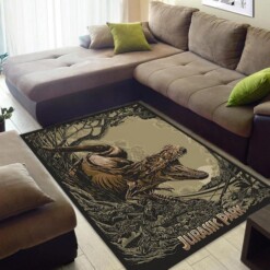 Jurassic Park Art Area Rug