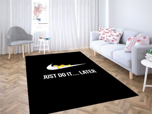 Just Do It Later Homer Sleep Living Room Modern Carpet Rug