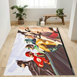 Justice League Alex Ross Rug  Custom Size And Printing