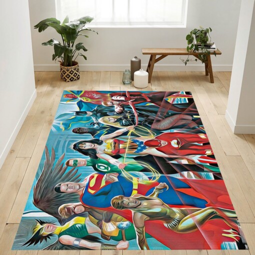 Justice League Alex Ross The Elite Rug  Custom Size And Printing