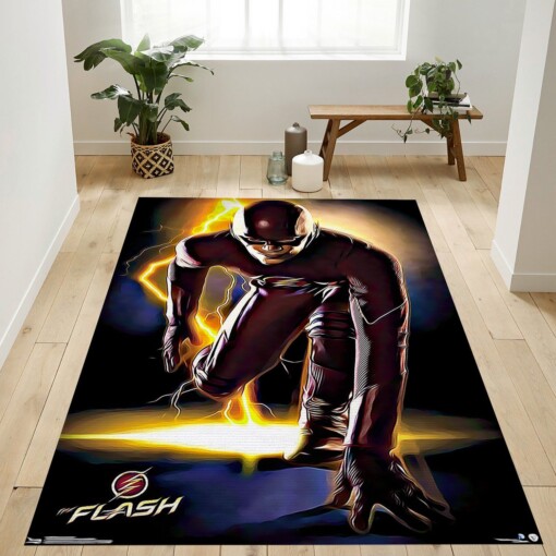 Justice League Flash Carpet  Custom Size And Printing