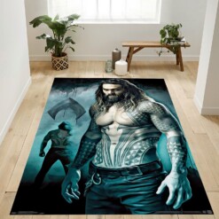 Justice League King Of Atlantis Rug  Custom Size And Printing