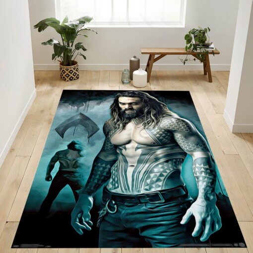 Justice League King Of Atlantis Rug  Custom Size And Printing