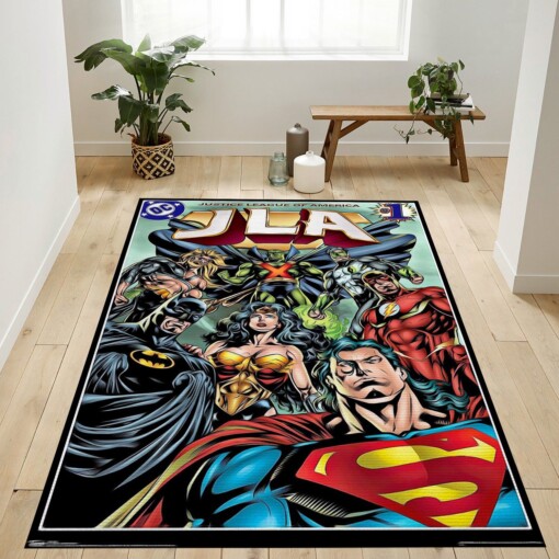 Justice League Of America Jla Rug  Custom Size And Printing