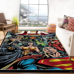 Justice League Of America Rug  Custom Size And Printing