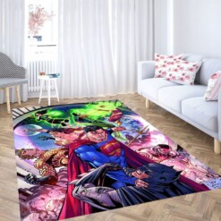 Justice League Power Character Living Room Modern Carpet Rug