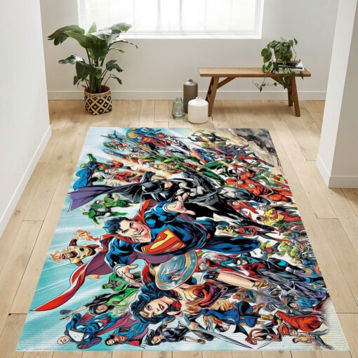 Justice League Rebirth Rug  Custom Size And Printing