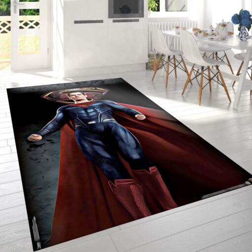 Justice League Superman Rug  Custom Size And Printing