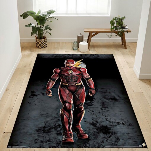Justice League The Flash Rug  Custom Size And Printing