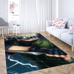Kakashi 3d Panting Naruto Living Room Modern Carpet Rug