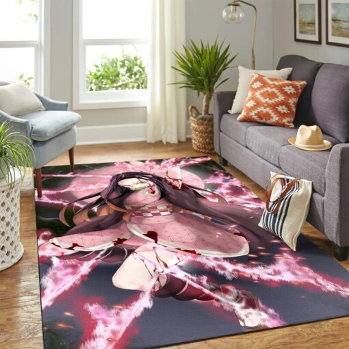 Kamado Nezuko Bloody Carpet Floor Area Rug
