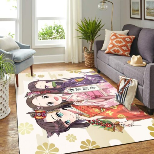 Kamadonezukodemon Slayer Girls Carpet Floor Area Rug