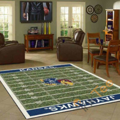 Kansas Jayhawks Home Field Area Rug