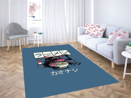Kaonashi Eating Spirited Away Carpet Rug